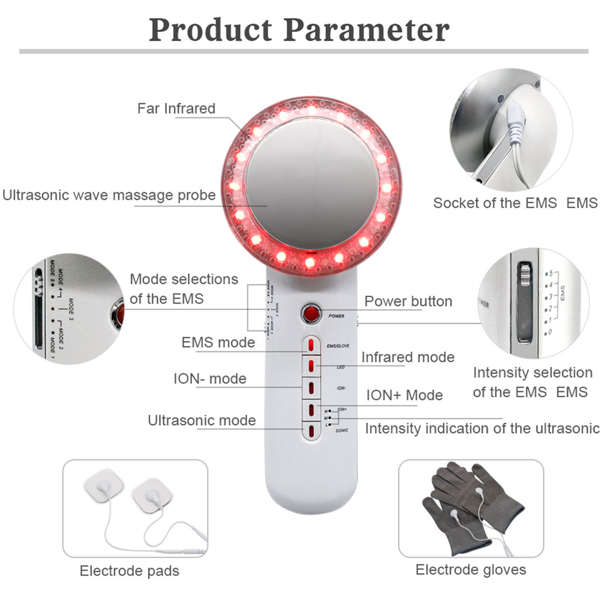 منتجات منزلية رائجة 6 في 1 وصول جديد فقدان الدهون فعالة خسارة الوزن معدات الجمال
