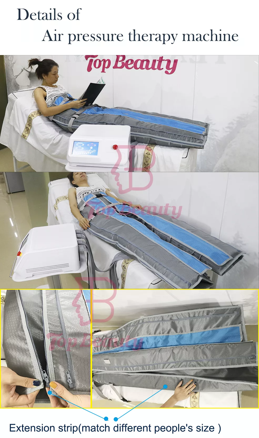 Legs pressotherapy full body suit lymphatic lymph drainage presoterapia machine