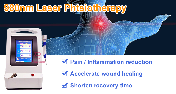 آلة العلاج بالليزر البارد للعلاج الطبيعي من الفئة 4 بالليزر 980nm