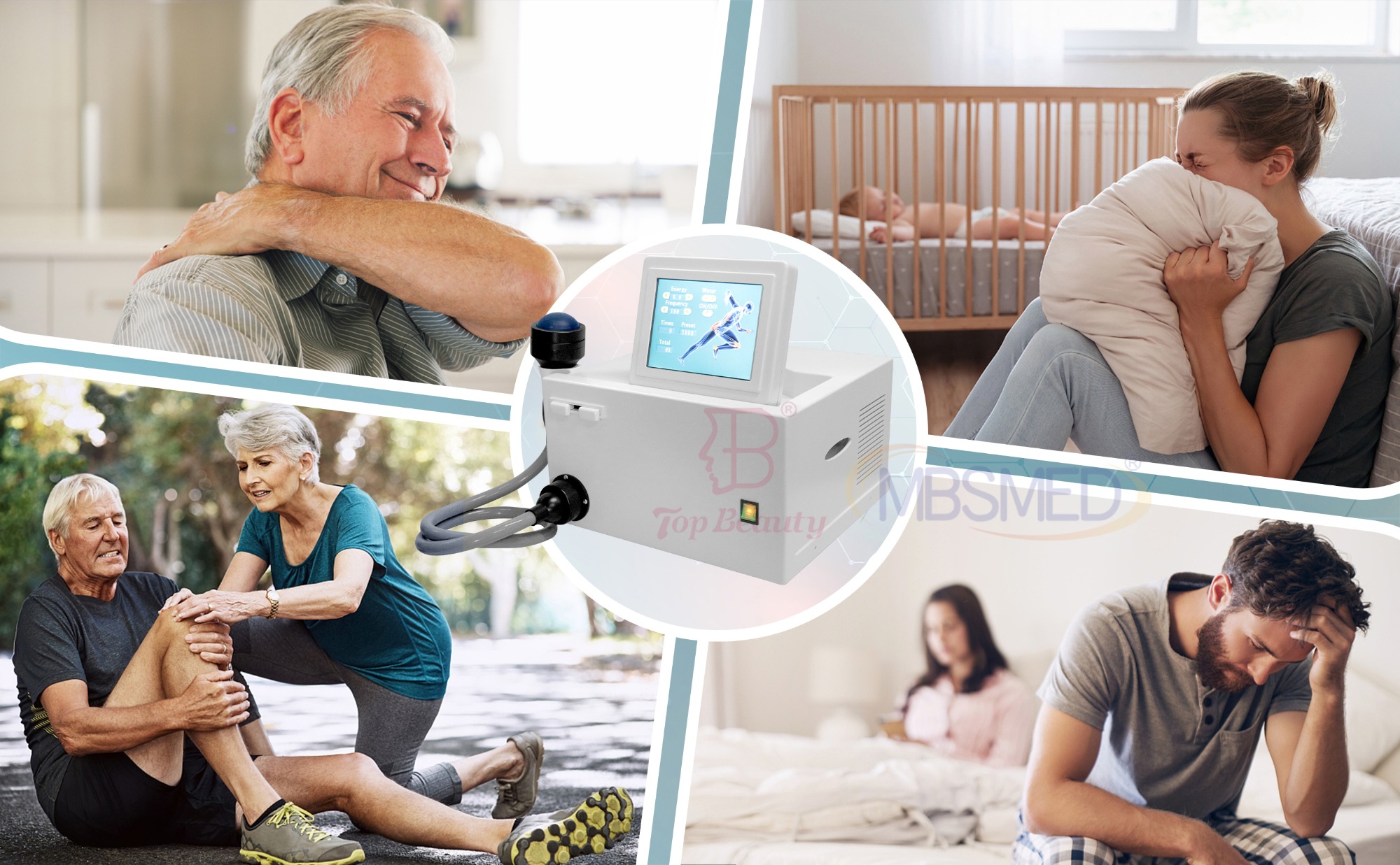 بيع ساخن نظام صدمة موجة eswt ed التركيز، آلة العلاج بالصدمات الموجية المركزة، الصدمة الموجية الفيزيائية