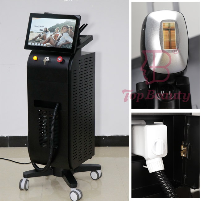 آلة إزالة الشعر بالليزر ثنائي 808 نانومتر الاحترافية