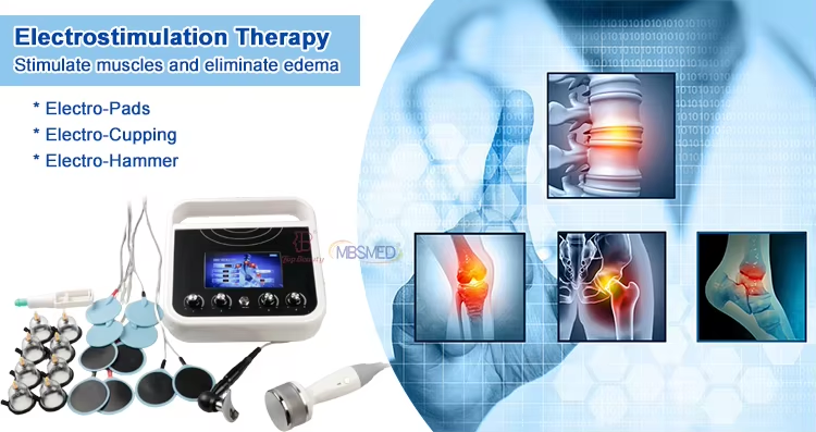 محفز عضلات EMS لتنحيف الجسم موجة روسية التحفيز الكهربائي كأس حجامة تجميل الثدي جهاز العلاج بالتفريغ