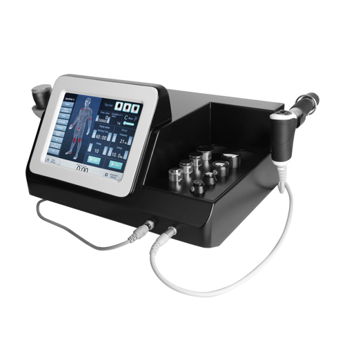 آلة علاج بالموجات فوق الصوتية للتخفيف من الألم باستخدام العلاج بالموجات الصدمية فوق الصوتية فائقة الصدمة وفوق الموجة المحمولة 2 في 1