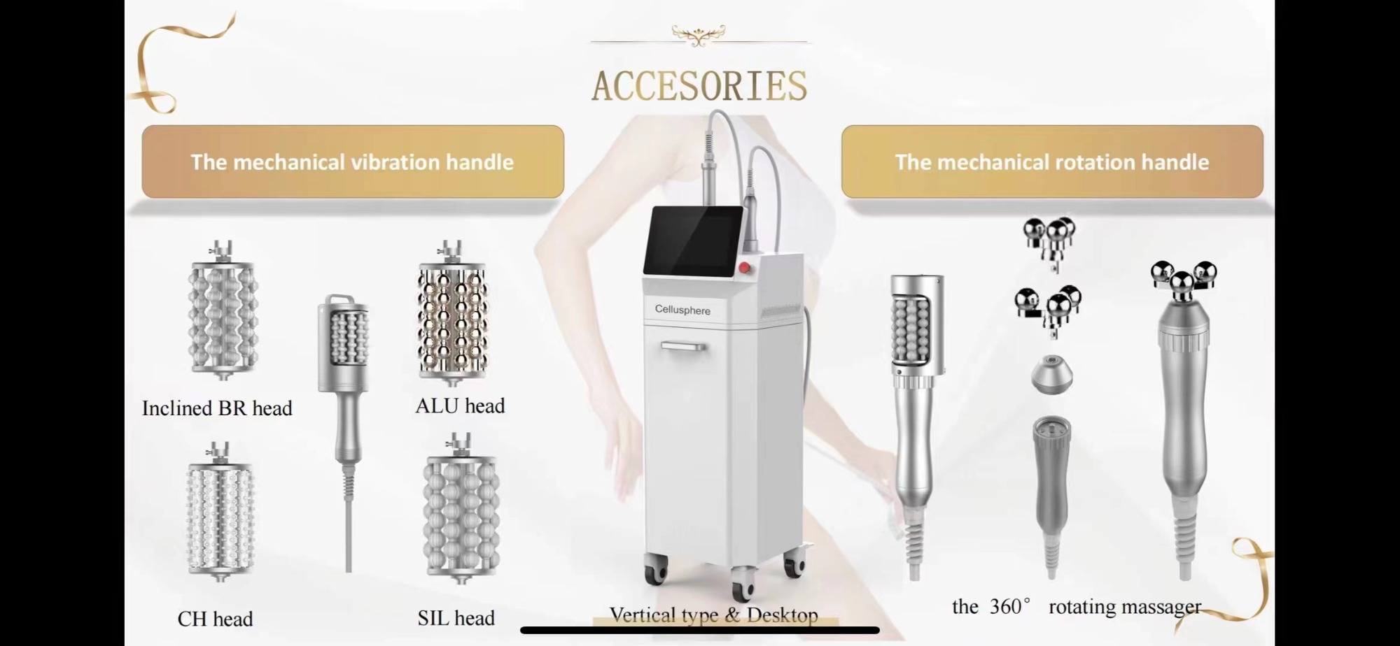 جهاز تدليك بكرات الجسم اندوسفيرز لتقليل السيلوليت