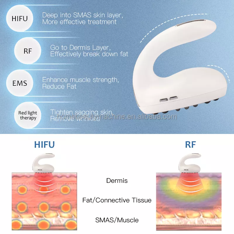آلة هايفو RF 40k مصغرة 4 في 1 لإنقاص الوزن جهاز حرق الدهون أداة نحت الجسم منتجات جديدة لمعدات التجميل