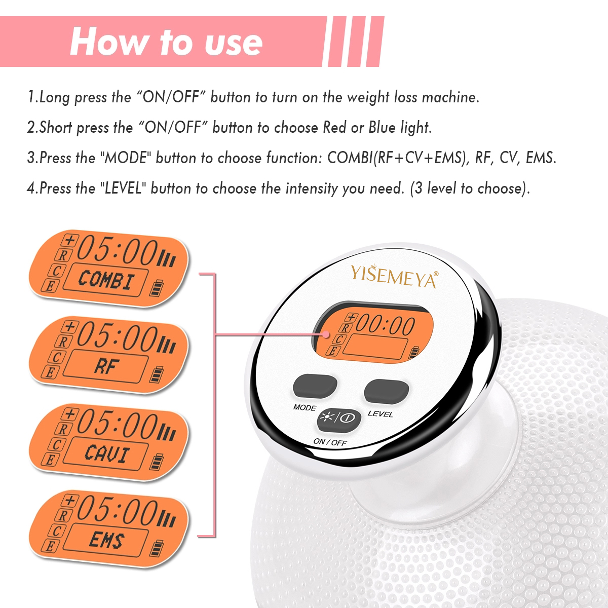 آلة فقدان الوزن RF للاستخدام المنزلي آلة نحت الجسم المحمولة EMS LED Photon Beauty Salon Equipment