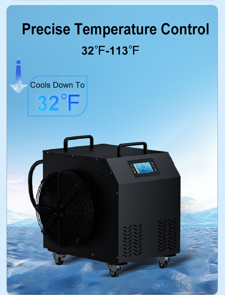 مصنع حوض استحمام ثلجي Button حوض للغوص البارد مبرد وفلتر للرياضيين معدات استعادة العضلات