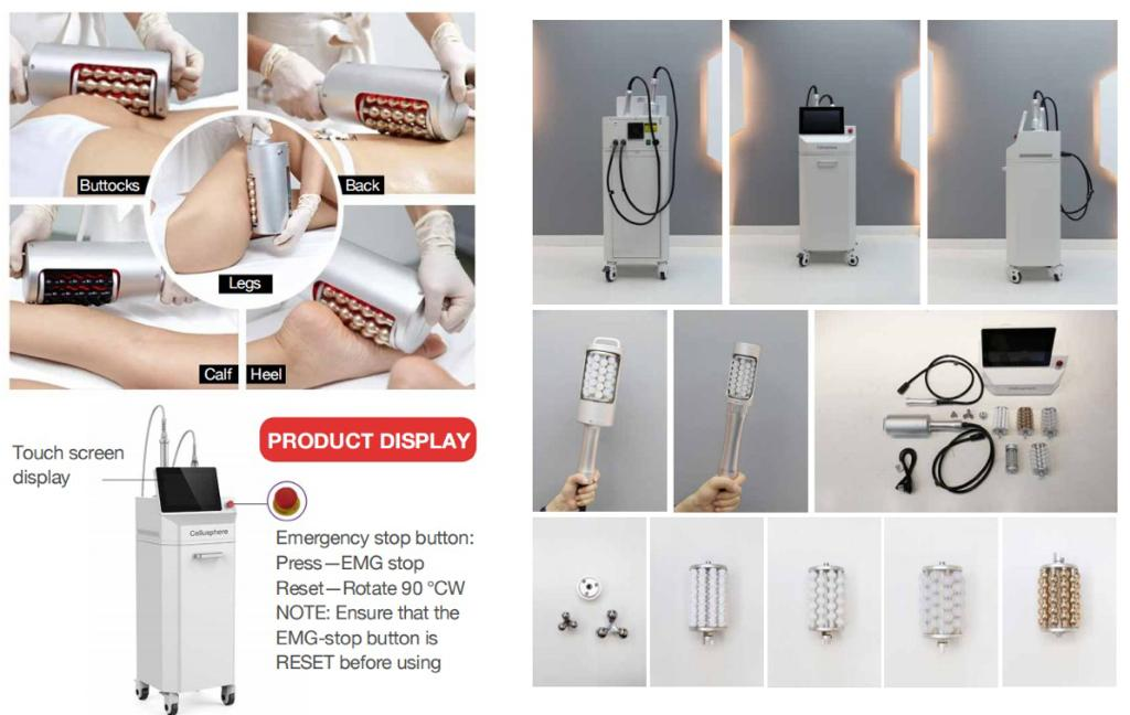 جهاز تدليك بكرات الجسم اندوسفيرز لتقليل السيلوليت