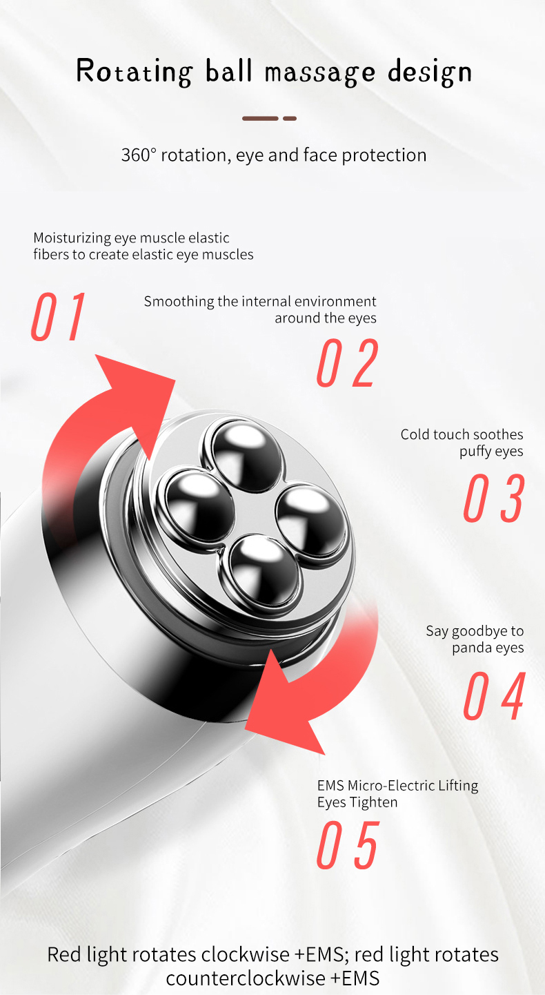 جهاز تدليك العين المحمول بالاهتزاز المريح مع موسيقى قابلة لإعادة الشحن