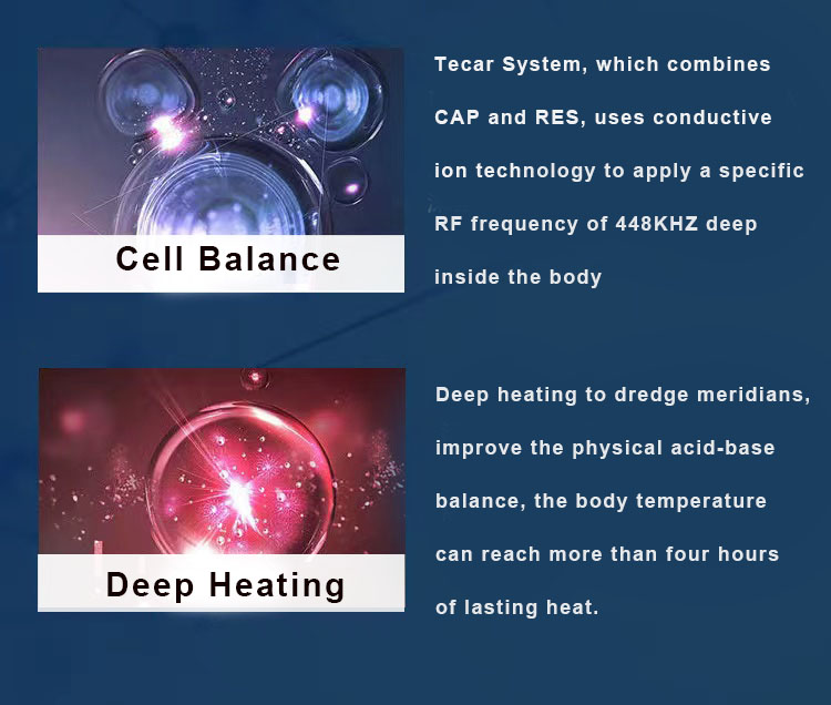 صورة توضح تأثير Tecar RF