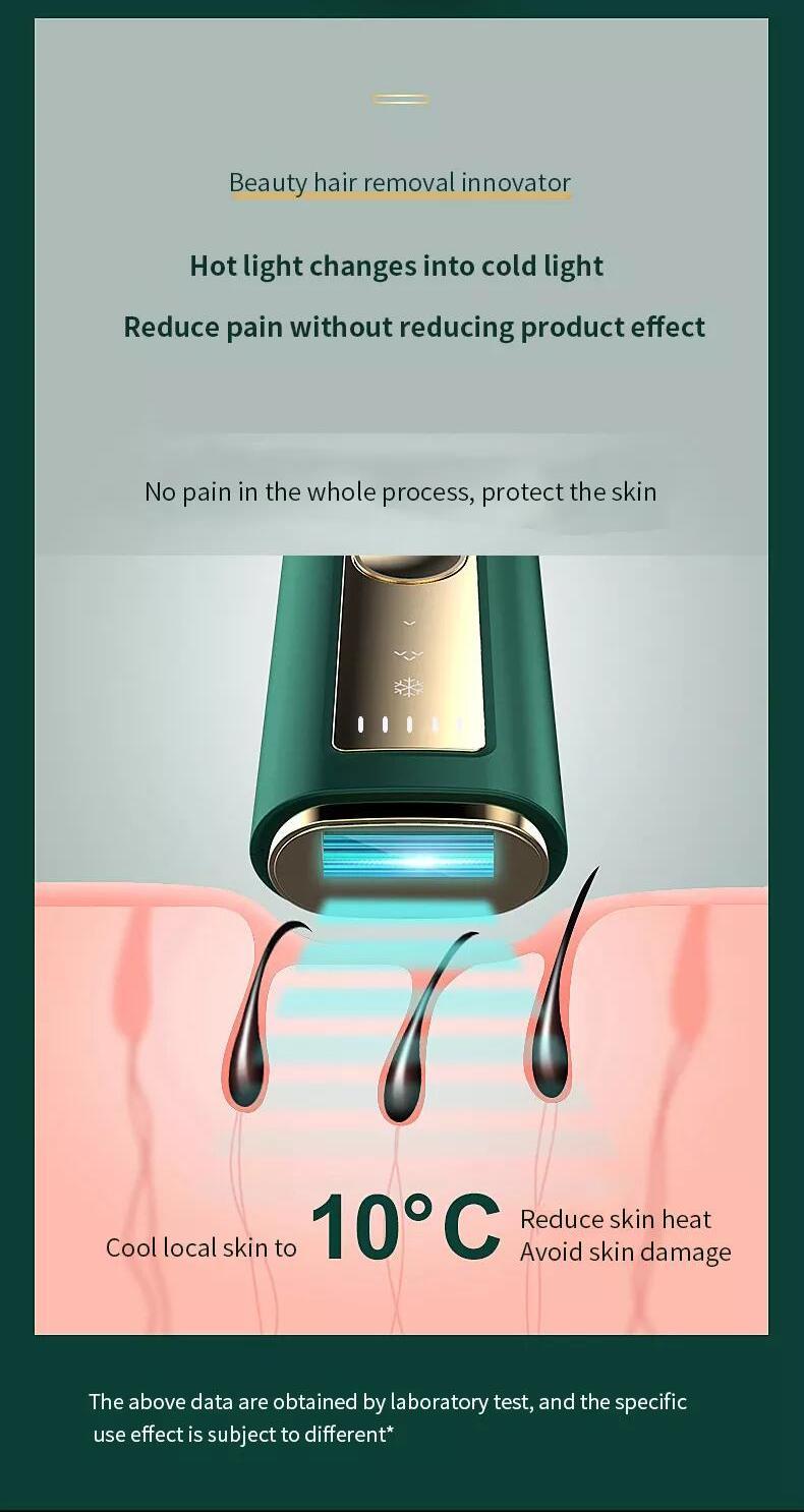 آلة صغيرة للاستخدام المنزلي لإزالة الشعر بالليزر الدائم IPL آلة إزالة الشعر بالليزر الدائم للاستخدام المنزلي