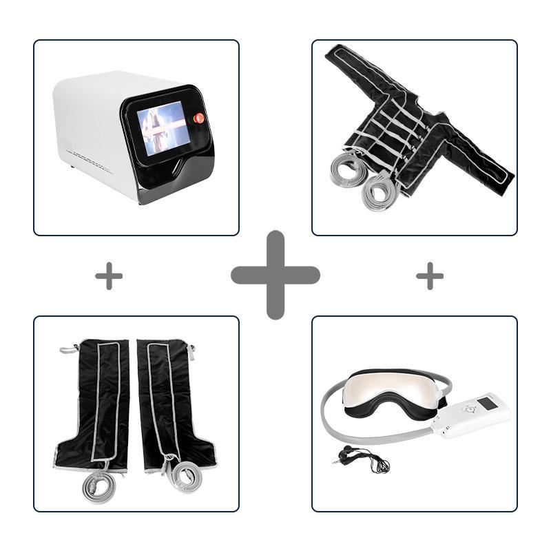 آلة تصريف اللمفاوية بالضغط مع 24 كيس هواء 2 في 1