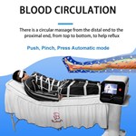 آلة تصريف اللمفاوية بالضغط مع 24 كيس هواء 2 في 1