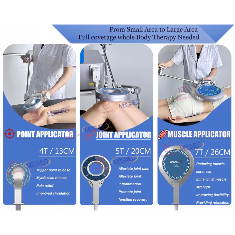 العلاج بالتحويل المغناطيسي خارج الجسم معتمد من CE لتطبيق العلاج على الجسم بالعلاج المغناطيسي الفيزيائي النبضي