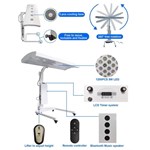 علاج بالضوء الأحمر بالأشعة تحت الحمراء للجسم كامل 660nm 850nm لوحة علاج بالضوء الأحمر مع حامل