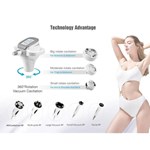 360 Rotation Vacuum Cavitation RF System Body Slimming Machine