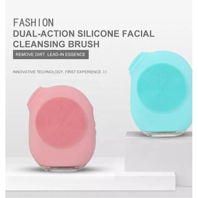 فرشاة وجه سيليكون لتنظيف وتدليك الوجه مع إضاءة LED لأحدث المنتجات