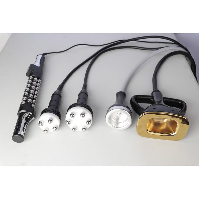 آلة تدليك بأسطوانة نظام تفتيت الدهون متعدد الأقطاب بالتبريد بالتبريد و الترددات الراديوية و نظام التفريغ 5 في 1 جديد 2023 لتدليك الجسم و نحته