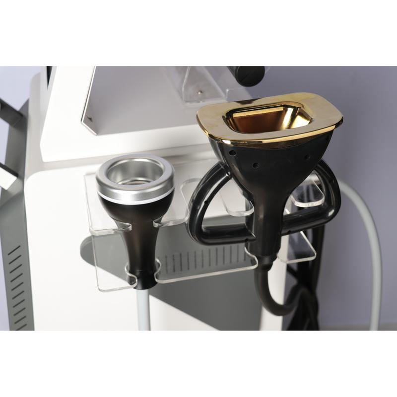 آلة تدليك بأسطوانة نظام تفتيت الدهون متعدد الأقطاب بالتبريد بالتبريد و الترددات الراديوية و نظام التفريغ 5 في 1 جديد 2023 لتدليك الجسم و نحته