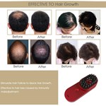 فرشاة شعر كهربائية صغيرة محمولة أيونية مضادة للكهرباء الساكنة تدليك لفروة الرأس مشط علاج تساقط الشعر العناية