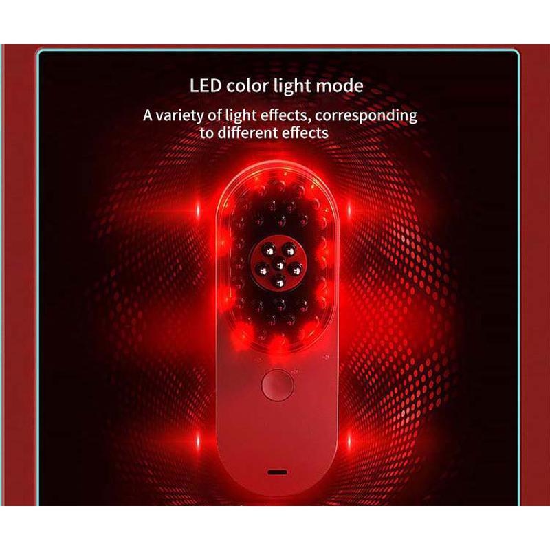 فرشاة شعر كهربائية صغيرة محمولة أيونية مضادة للكهرباء الساكنة تدليك لفروة الرأس مشط علاج تساقط الشعر العناية