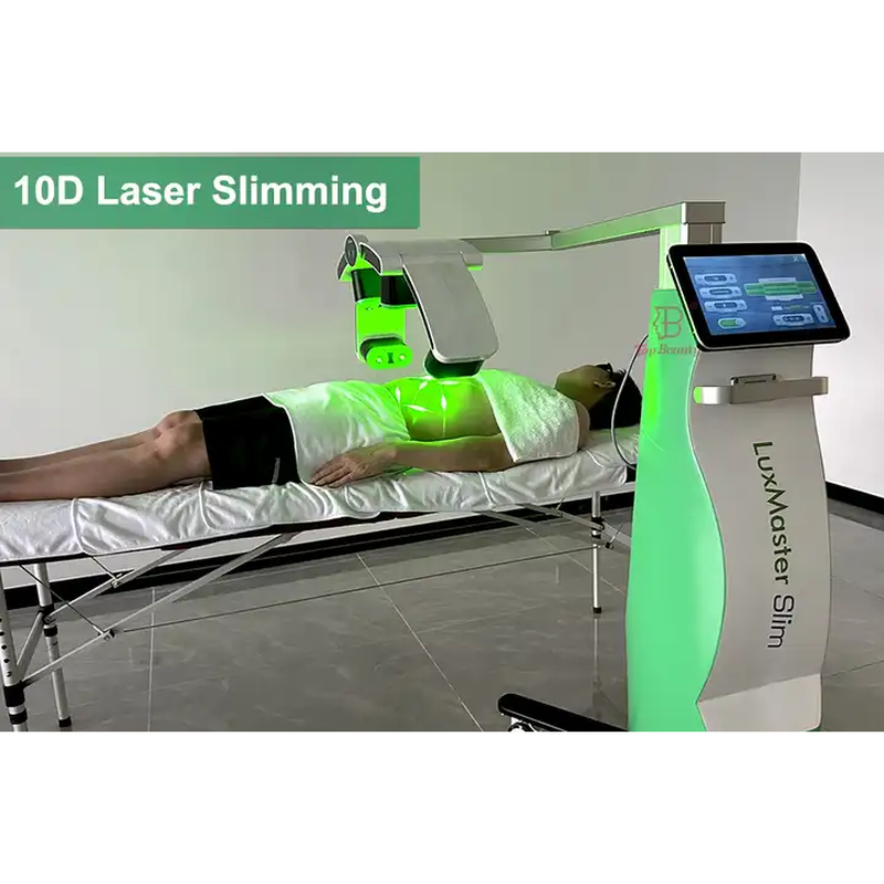 Lipo Laser Fat Removal Body Slimming Machine 6D 10D 1060Nm Diode Lipo Laser Green Light Slimming Machine