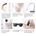 منتجات منزلية شائعة آلة إزالة الشعر بالليزر المحمولة باليد لإزالة الشعر بالليزر في المنزل