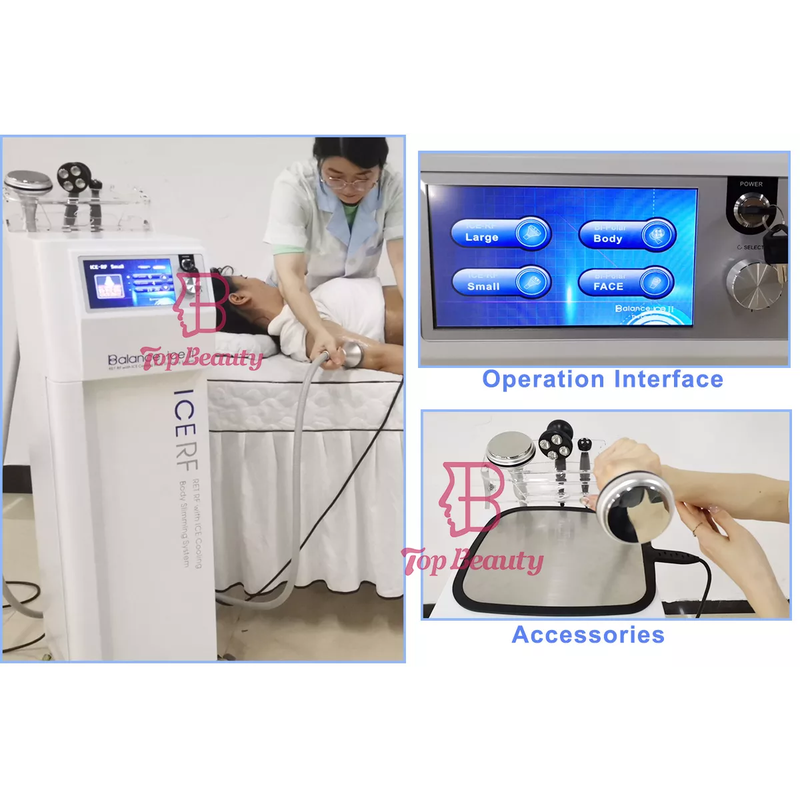 كوريا جهاز التبريد RF لرفع المؤخرة ونحت الجسم وتدليكه ورفع الوجه وتنحيف الجسم