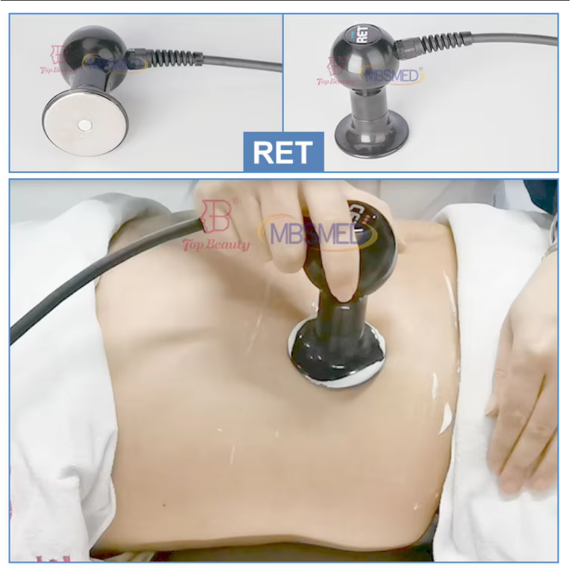 جهاز 448khz Tecar Indiba للعلاج الطبيعي cet ret rf علاج تخفيف الآلام دوران آلة الأسطوانة