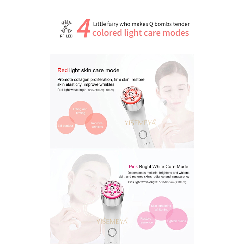 منتجات العناية الشخصية بالجمال 3 في 1 جهاز اهتزاز RF LED وجه الجمال العناية بالبشرة معدات جمال الوجه