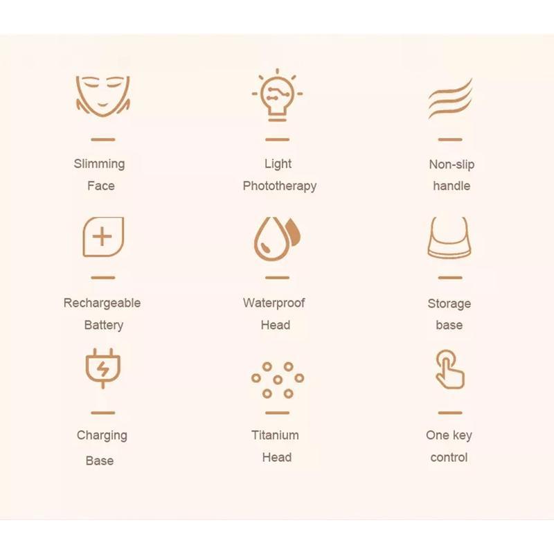 جهاز العناية بالبشرة لرفع وشد الوجه بالفوتون للعناية بالبشرة باستخدام تقنية LED