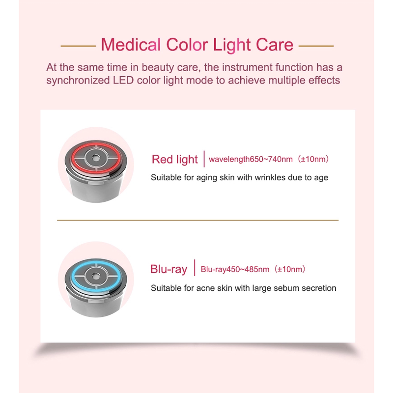 جهاز علاج التجاعيد الاحترافي الجديد 4 في 1 HIFU RF بالضوء الأحمر EMS