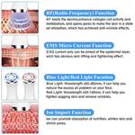 جهاز علاج التجاعيد الاحترافي الجديد 4 في 1 HIFU RF بالضوء الأحمر EMS