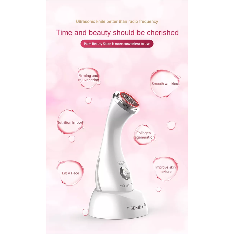 جهاز علاج التجاعيد الاحترافي الجديد 4 في 1 HIFU RF بالضوء الأحمر EMS