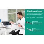 العلاج بالليزر الموجي الصدمي الاحترافي من الدرجة 4 للعلاج الطبيعي آلة إعادة التأهيل بالموجات الصدمية Eswt